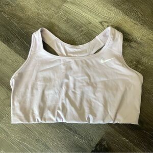 Gently Worn. Women’s Nike Swoosh Sports Bra. Light Purple Color